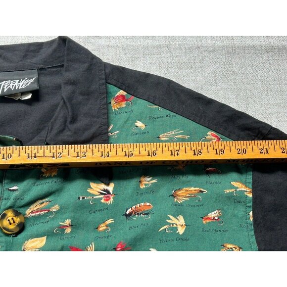 Vintage 90s Pernicci Button Front Shirt Size L Fly Fishing Skater Thrasher - Picture 10 of 10